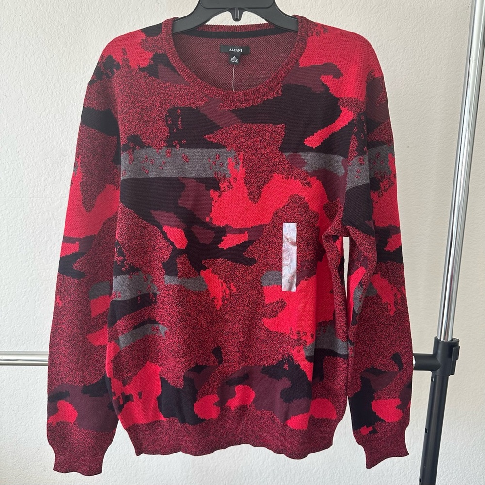 Men’s Alfani red sweater size Large NWT
